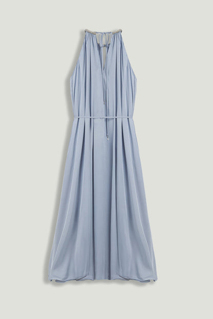 Embellished Halter Neck Midi Dress