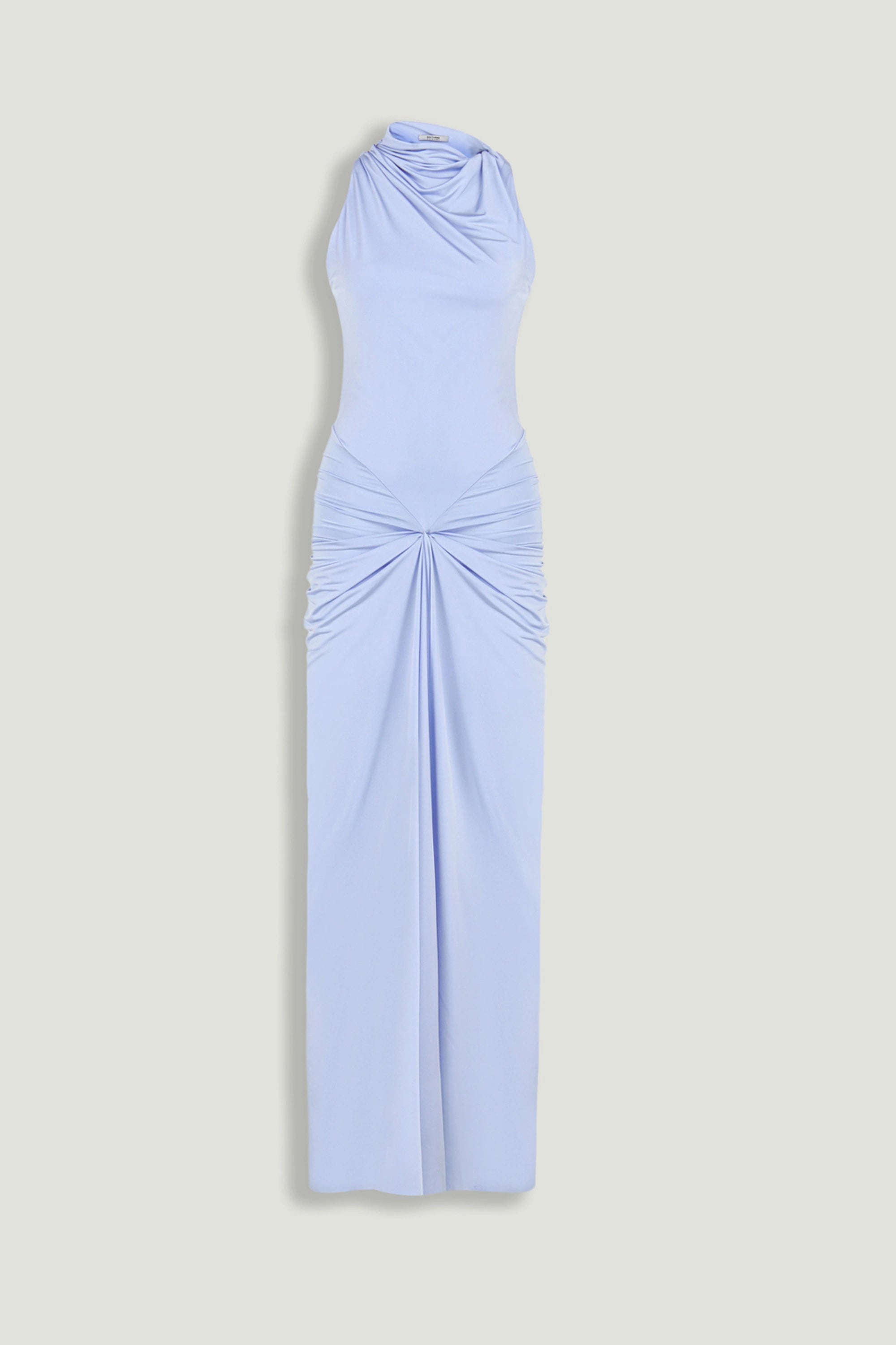 Satin-Finish Midi Dress
