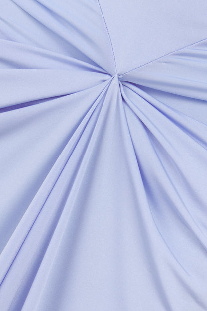 Satin-Finish Midi Dress