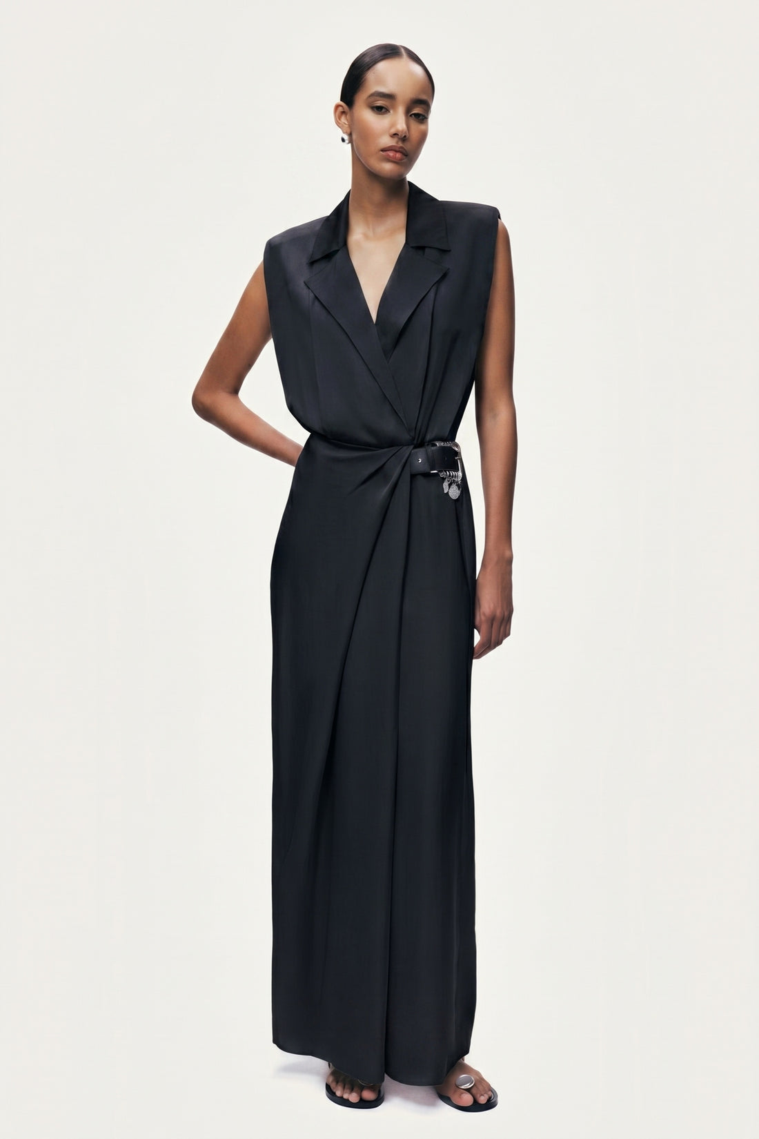 Accessory Belt Detail Maxi Dress