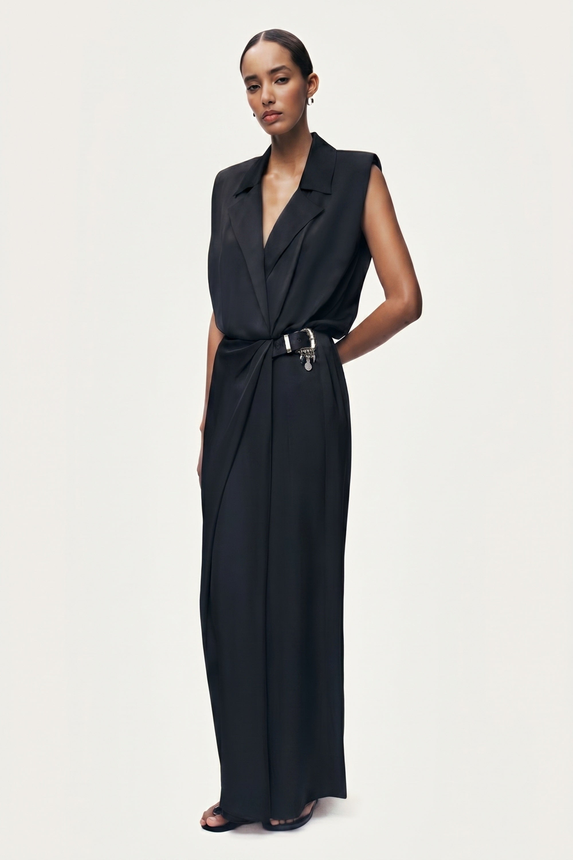 Accessory Belt Detail Maxi Dress