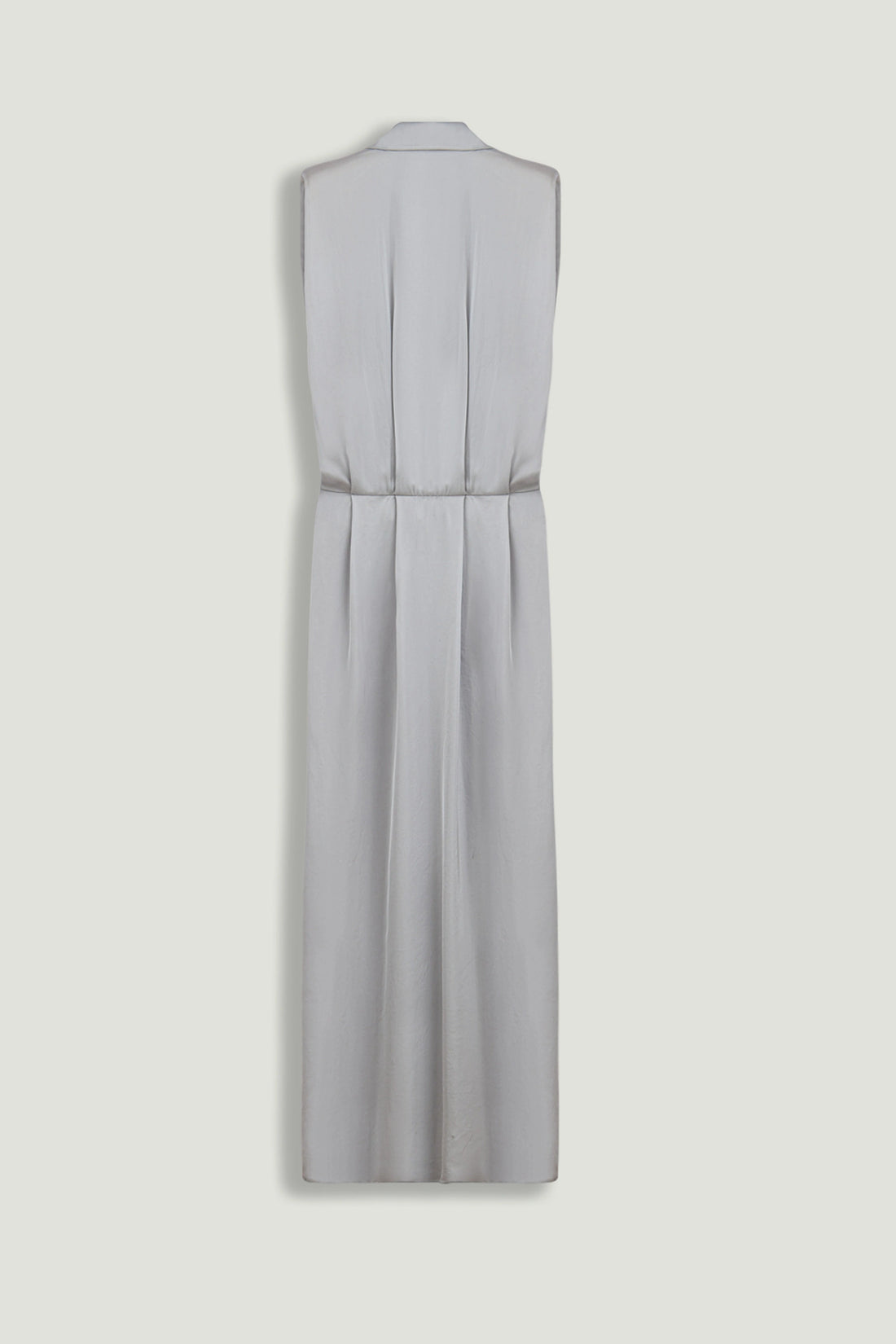 Draped Sleeveless Maxi Dress