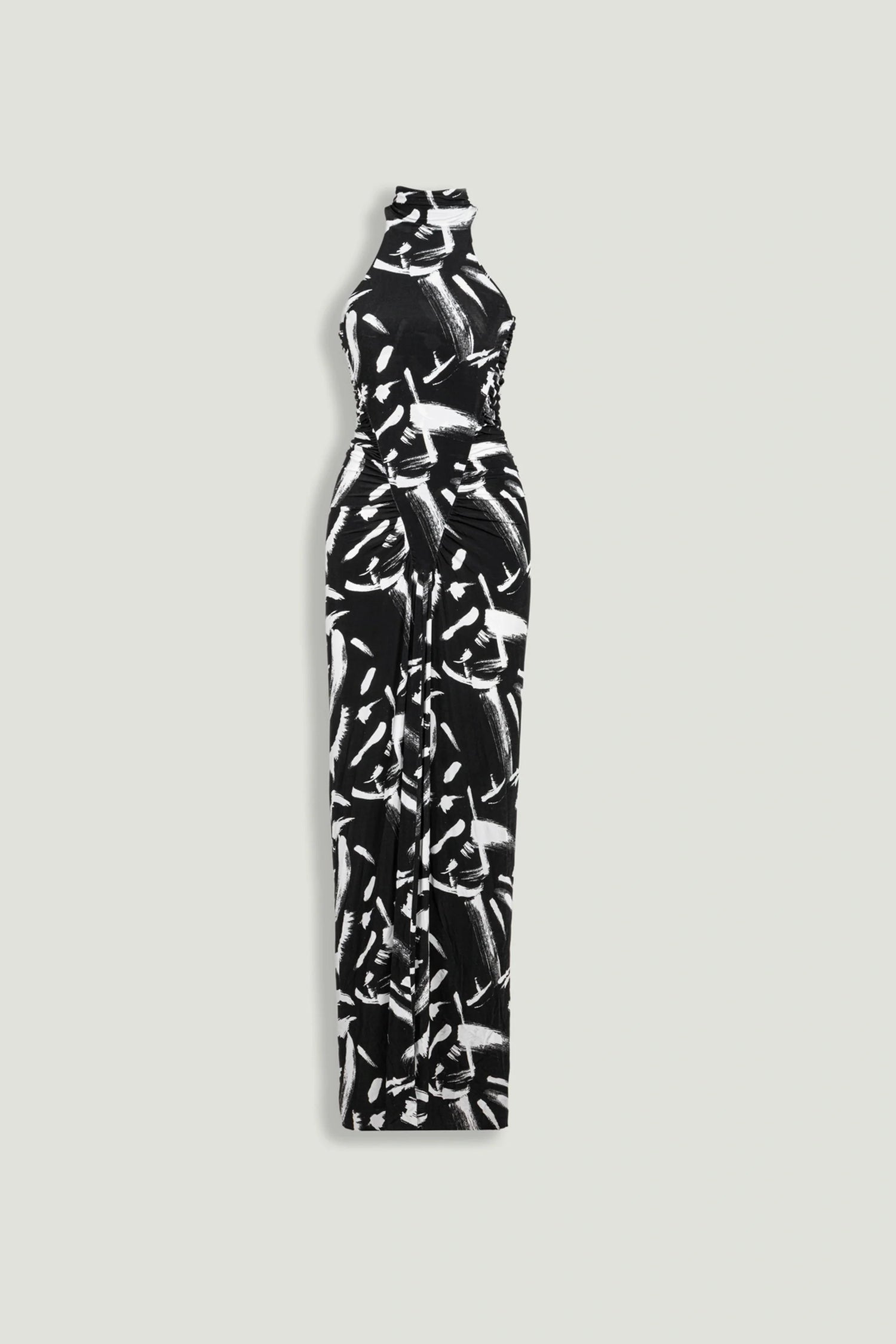Printed Halter Maxi Dress