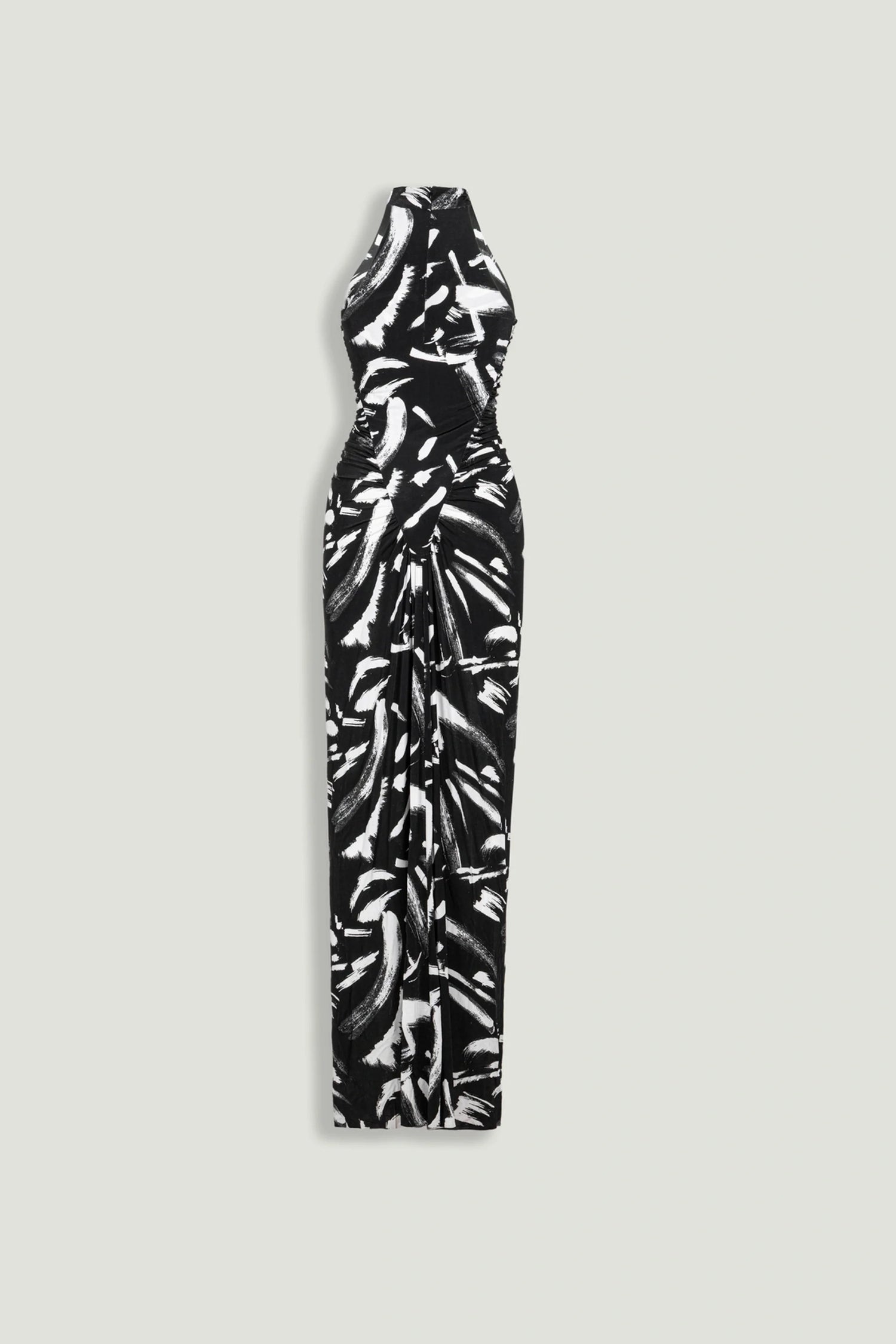 Printed Halter Maxi Dress