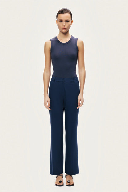 Tailored Straight-Leg Pants