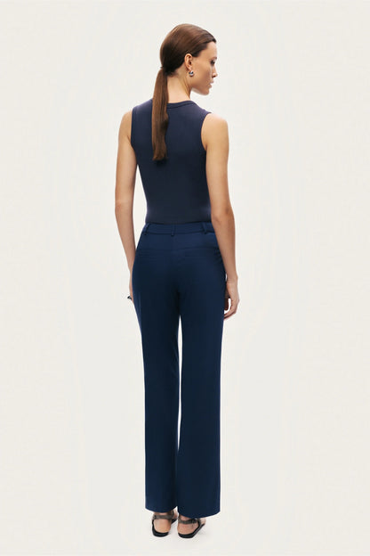 Tailored Straight-Leg Pants