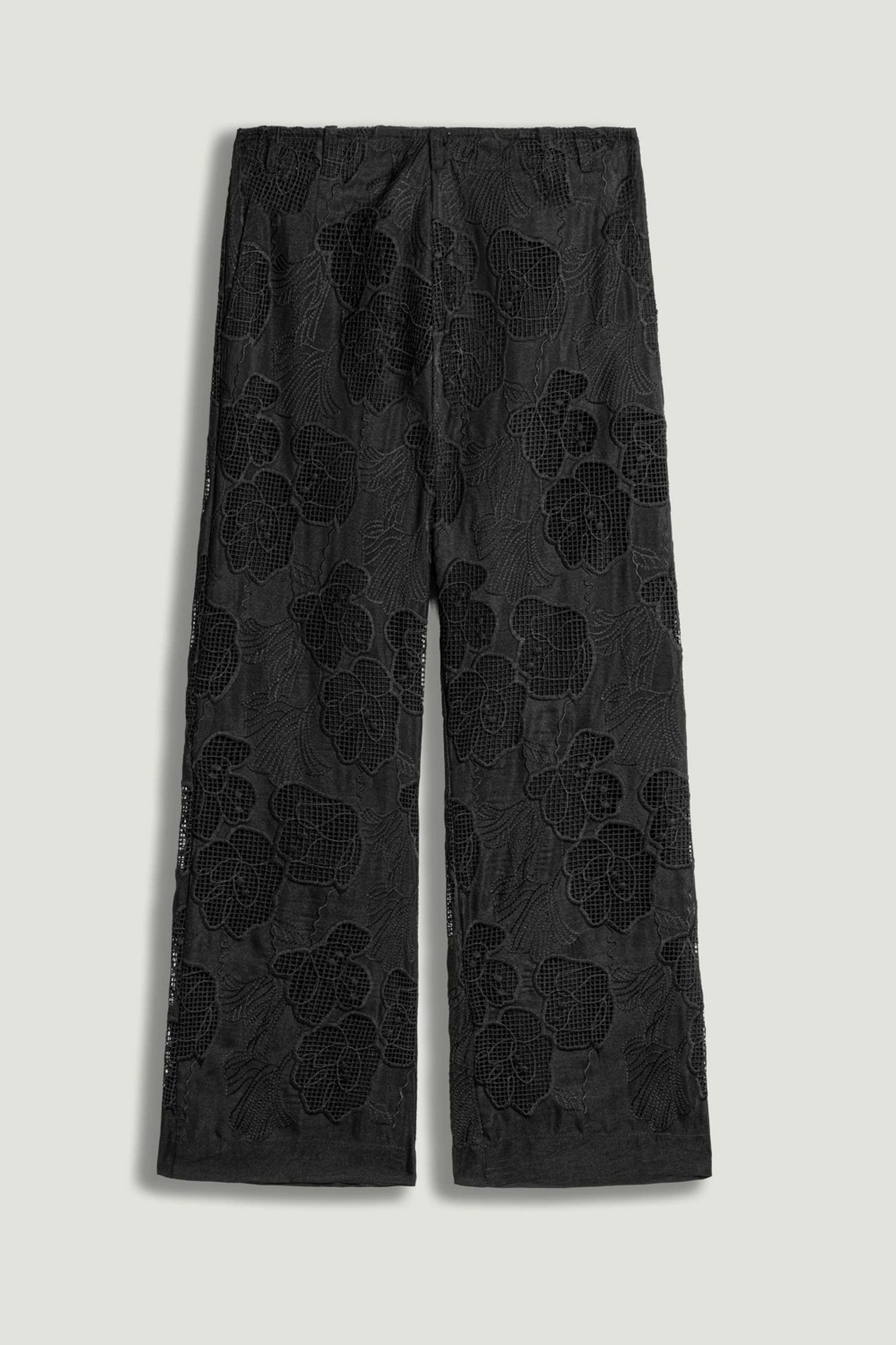 Printed Relaxed Straight-Leg Pants