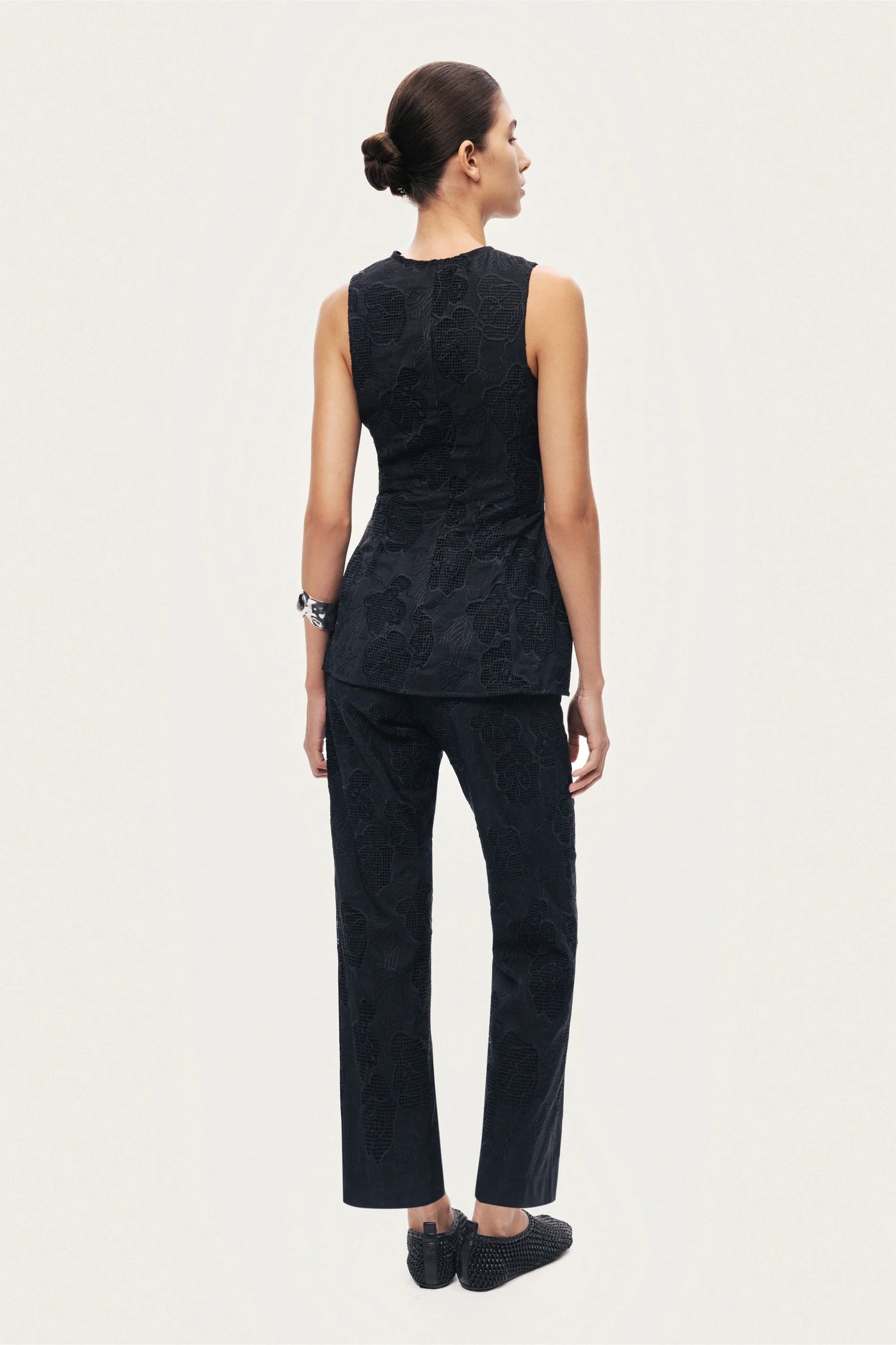 Printed Relaxed Straight-Leg Pants