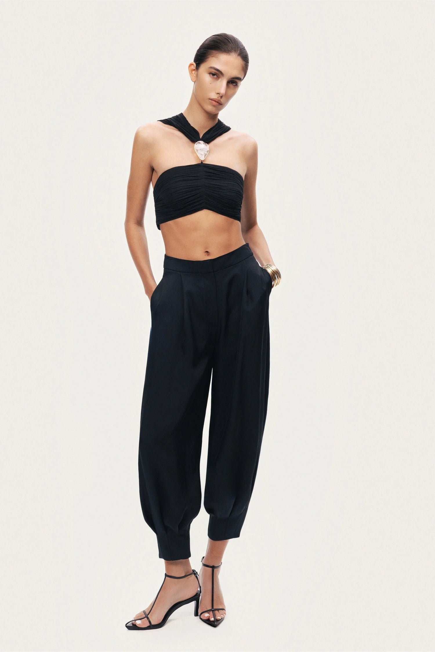 Fluid Balloon-Leg Pants