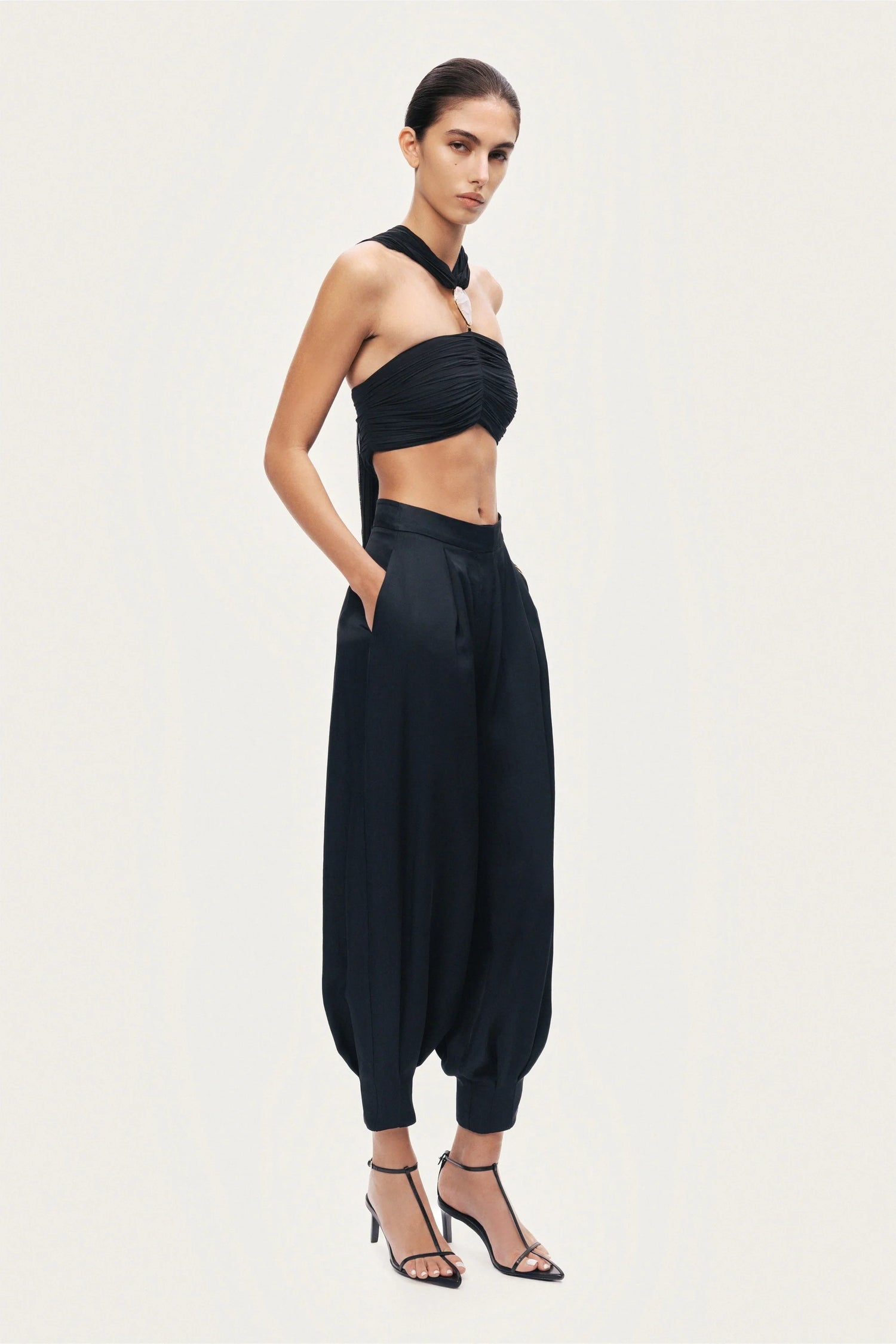 Fluid Balloon-Leg Pants