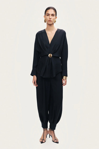 Fluid Balloon-Leg Pants