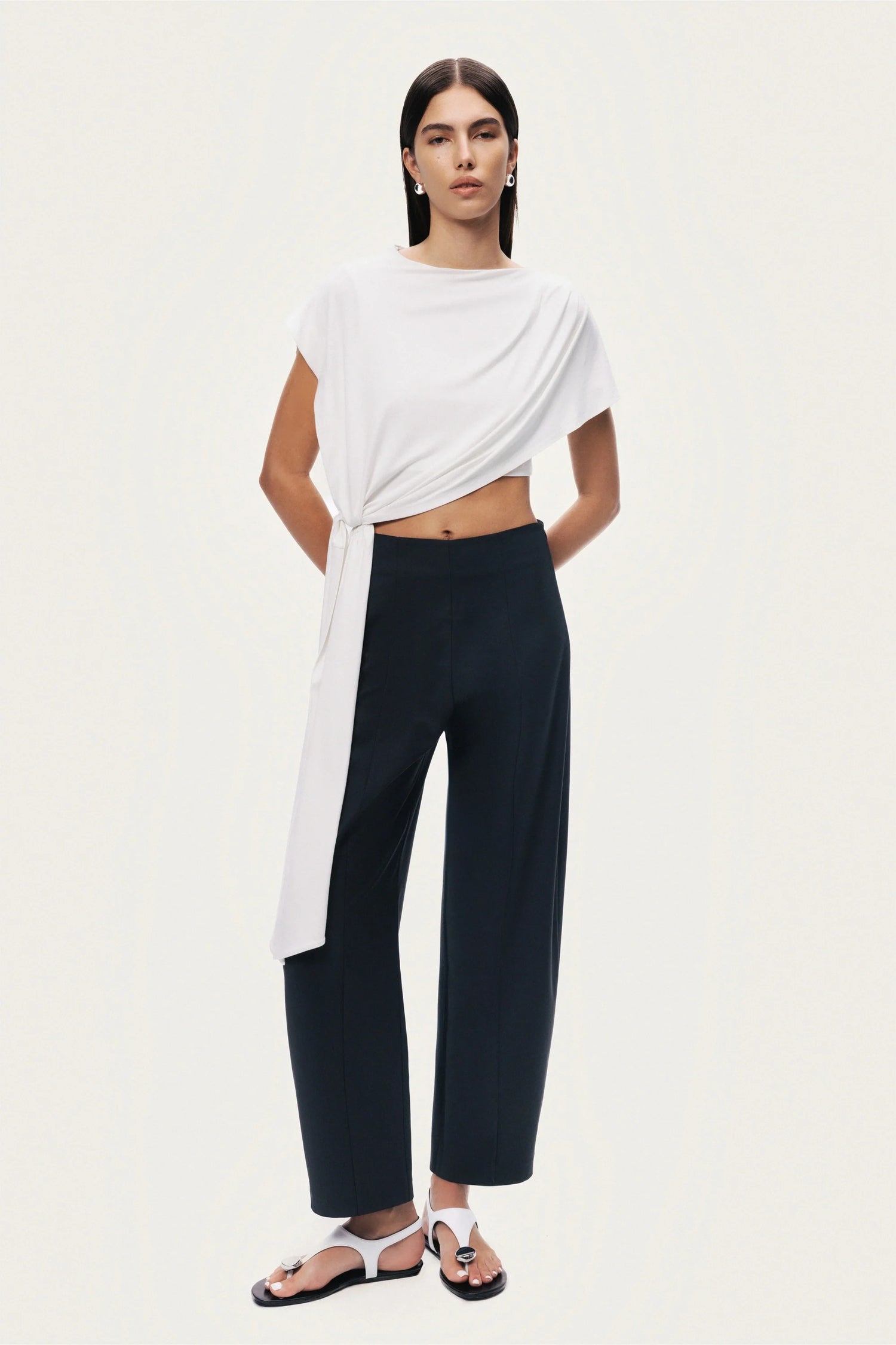 Tailored Straight-Leg Pants