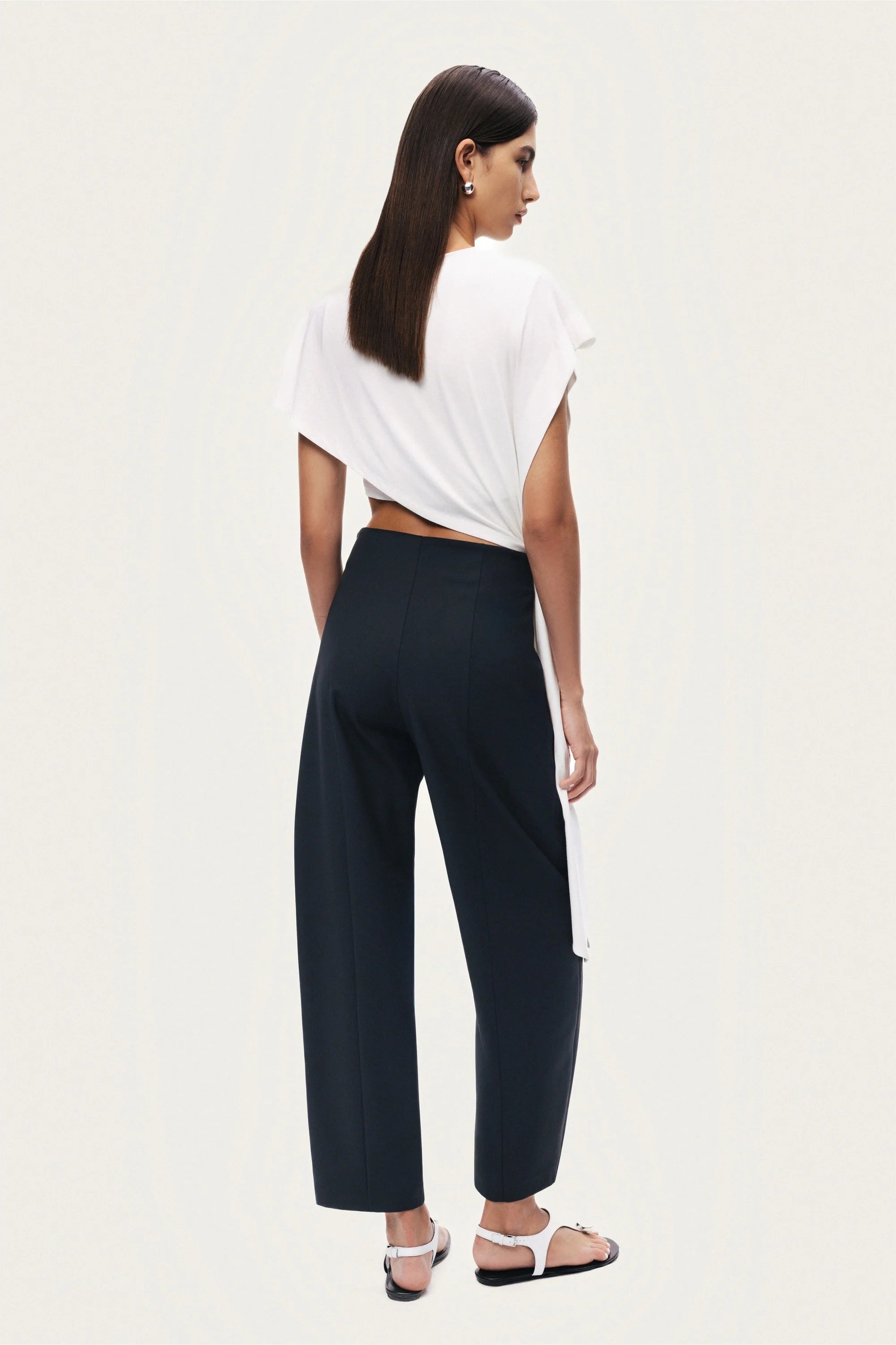 Tailored Straight-Leg Pants