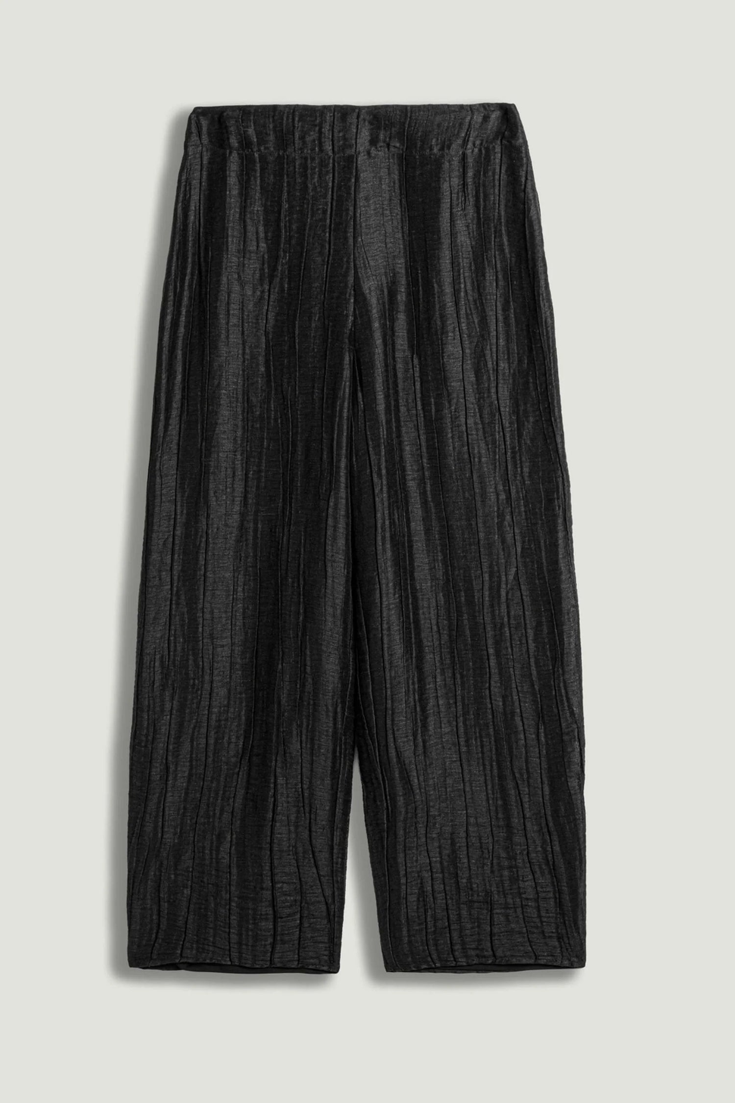 Textured Straight-Leg Pants