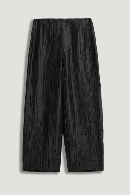 Textured Straight-Leg Pants