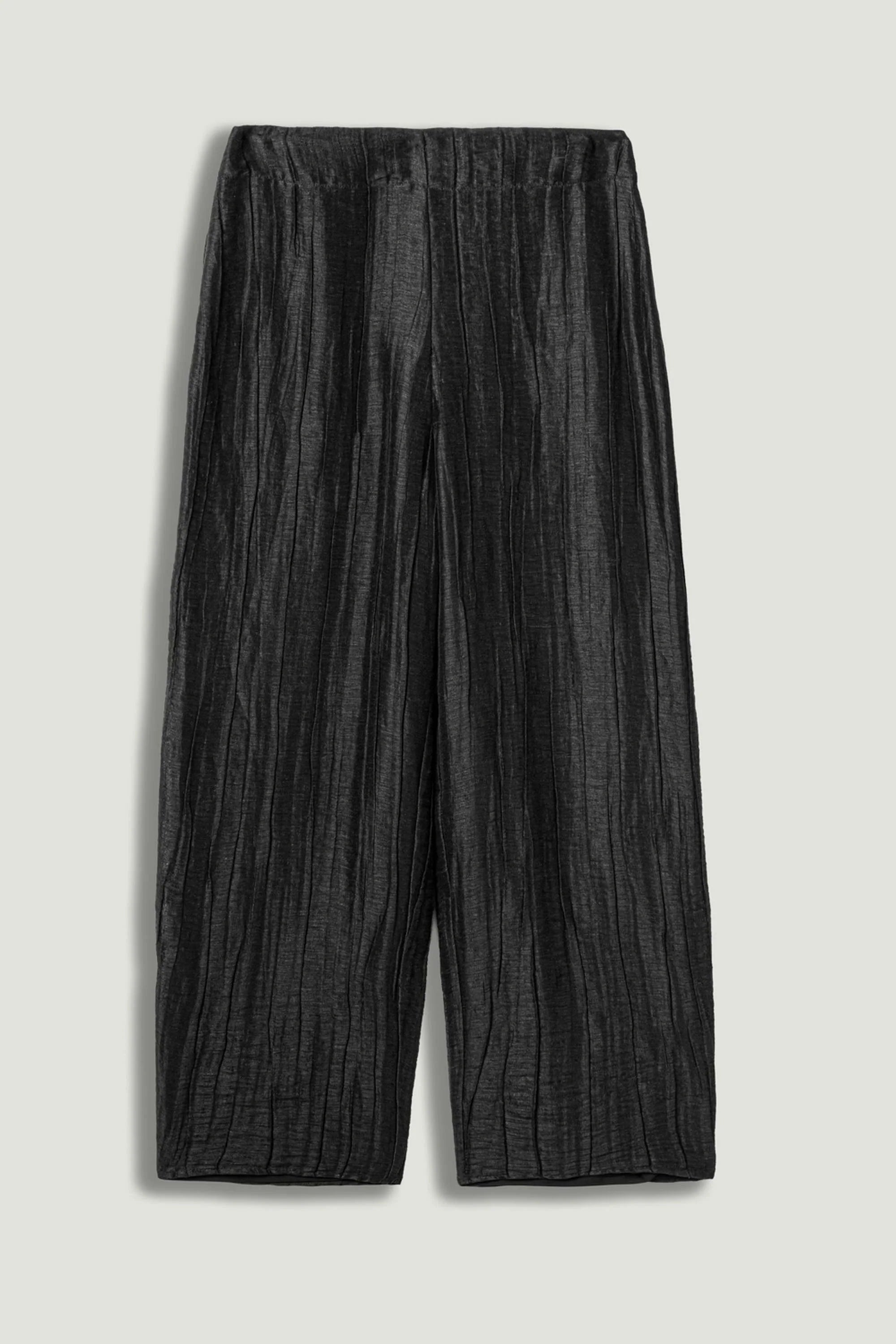 Textured Straight-Leg Pants