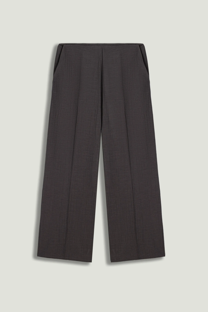 Wide-Leg Fluid Pants