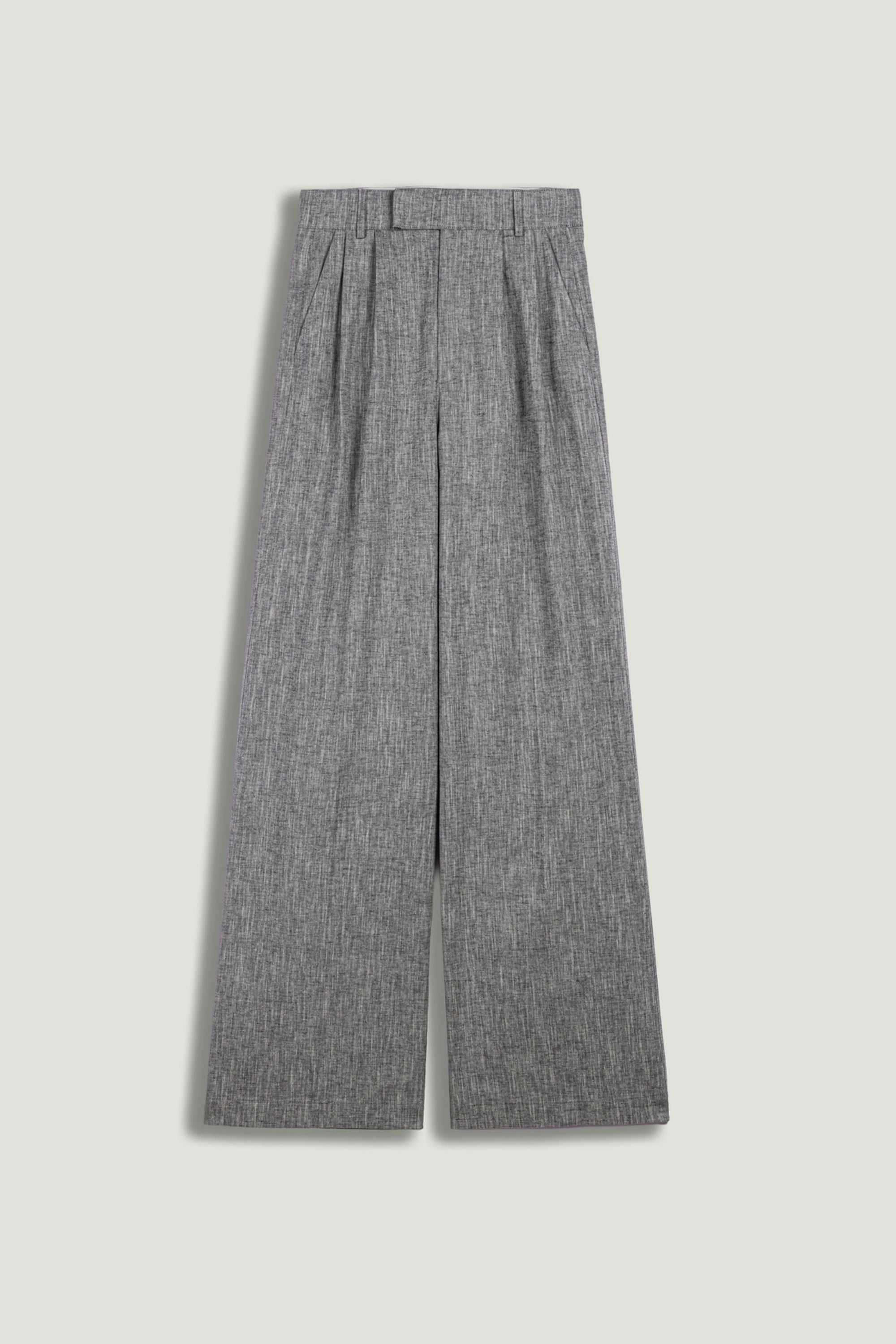 Wide-Leg Tailored Pants