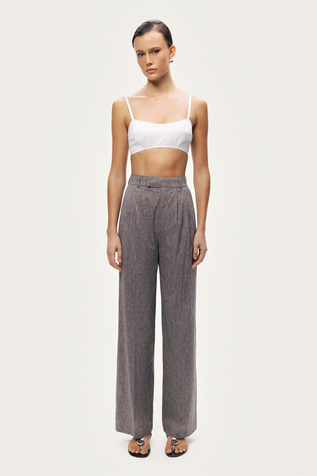 Wide-Leg Tailored Pants