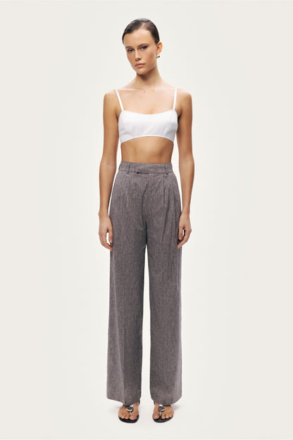 Wide-Leg Tailored Pants