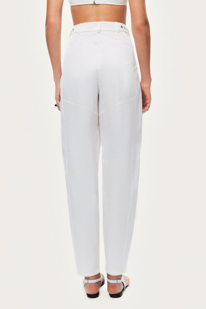 High-Waist Tailored Tapered Pants