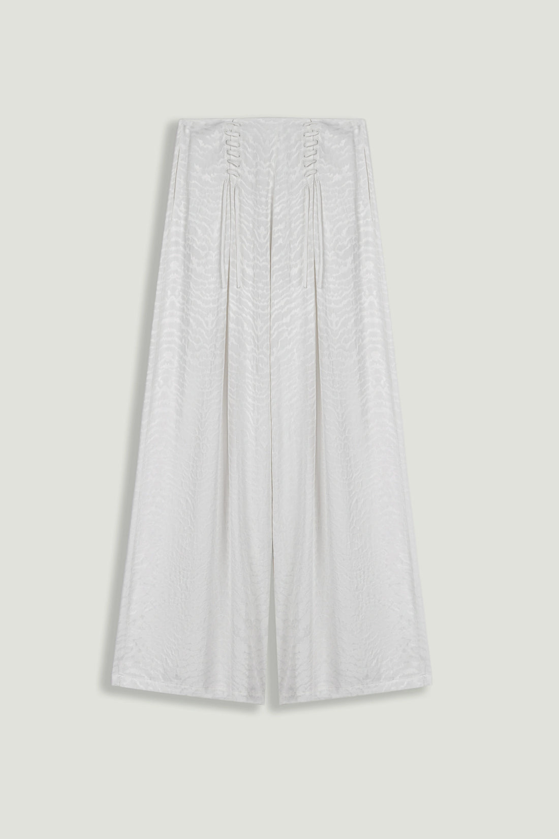 Lace-Up Wide-Leg Pants