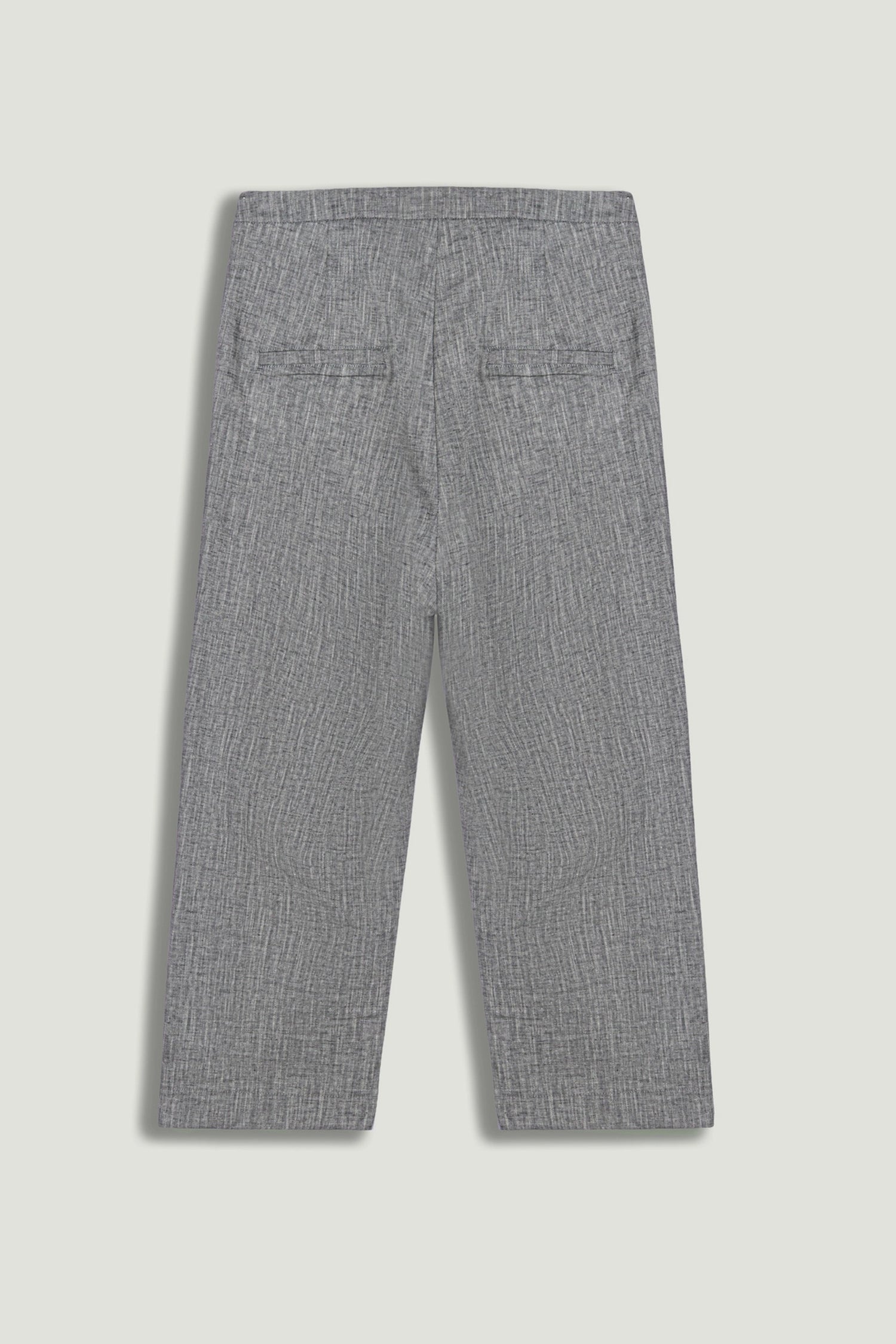 Tailored Linen Blend Capri Pants