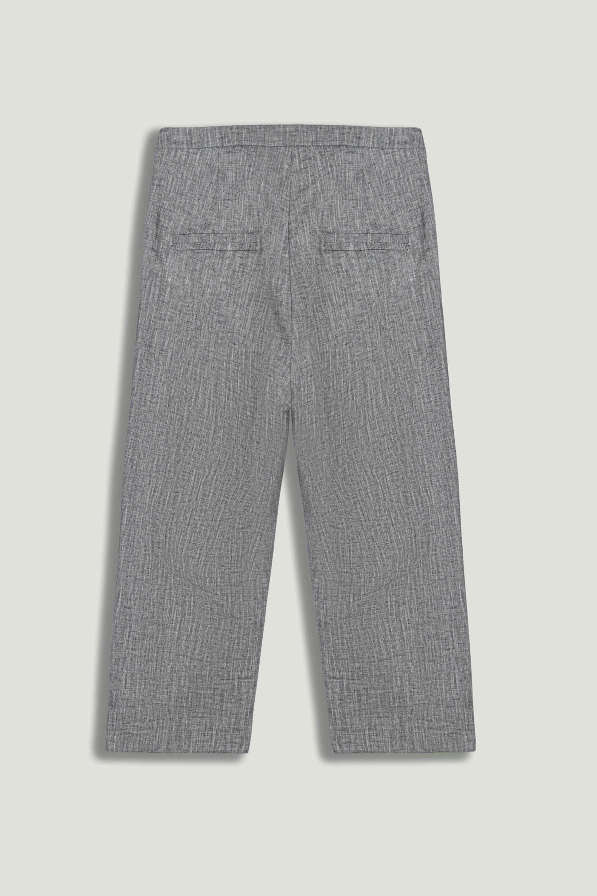 Tailored Linen Blend Capri Pants