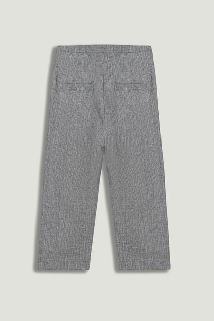 Tailored Linen Blend Capri Pants