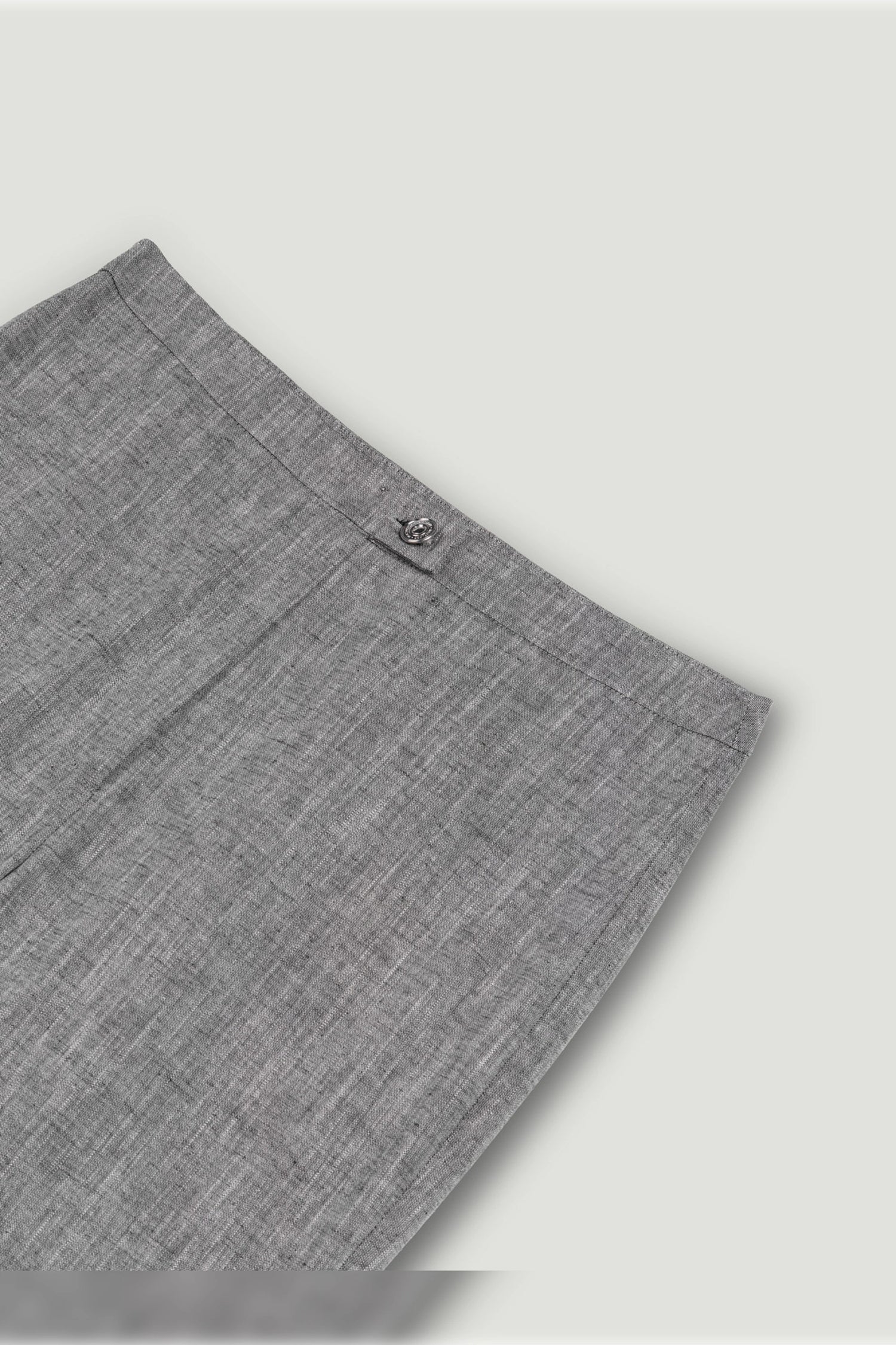 Tailored Linen Blend Capri Pants