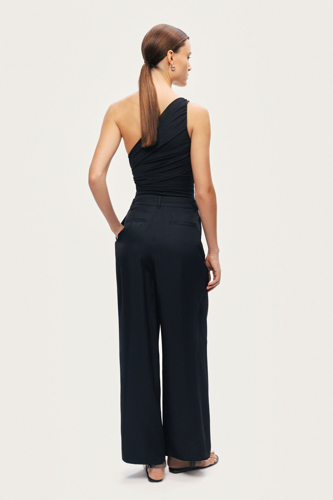 Tailored Wide-Leg Trousers