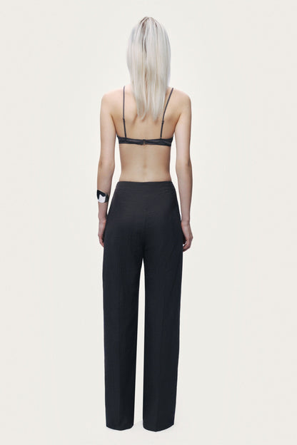 Wide-Leg Fluid Pants