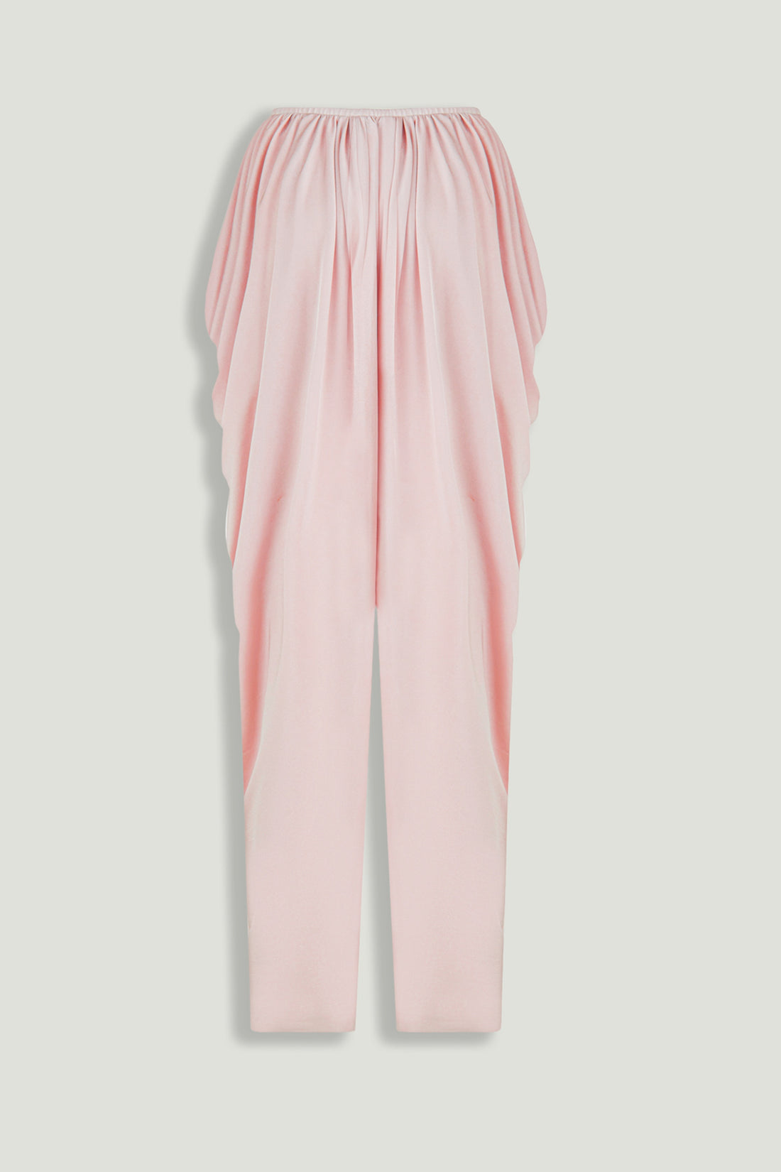 Blush Pink Draped Harem Trousers