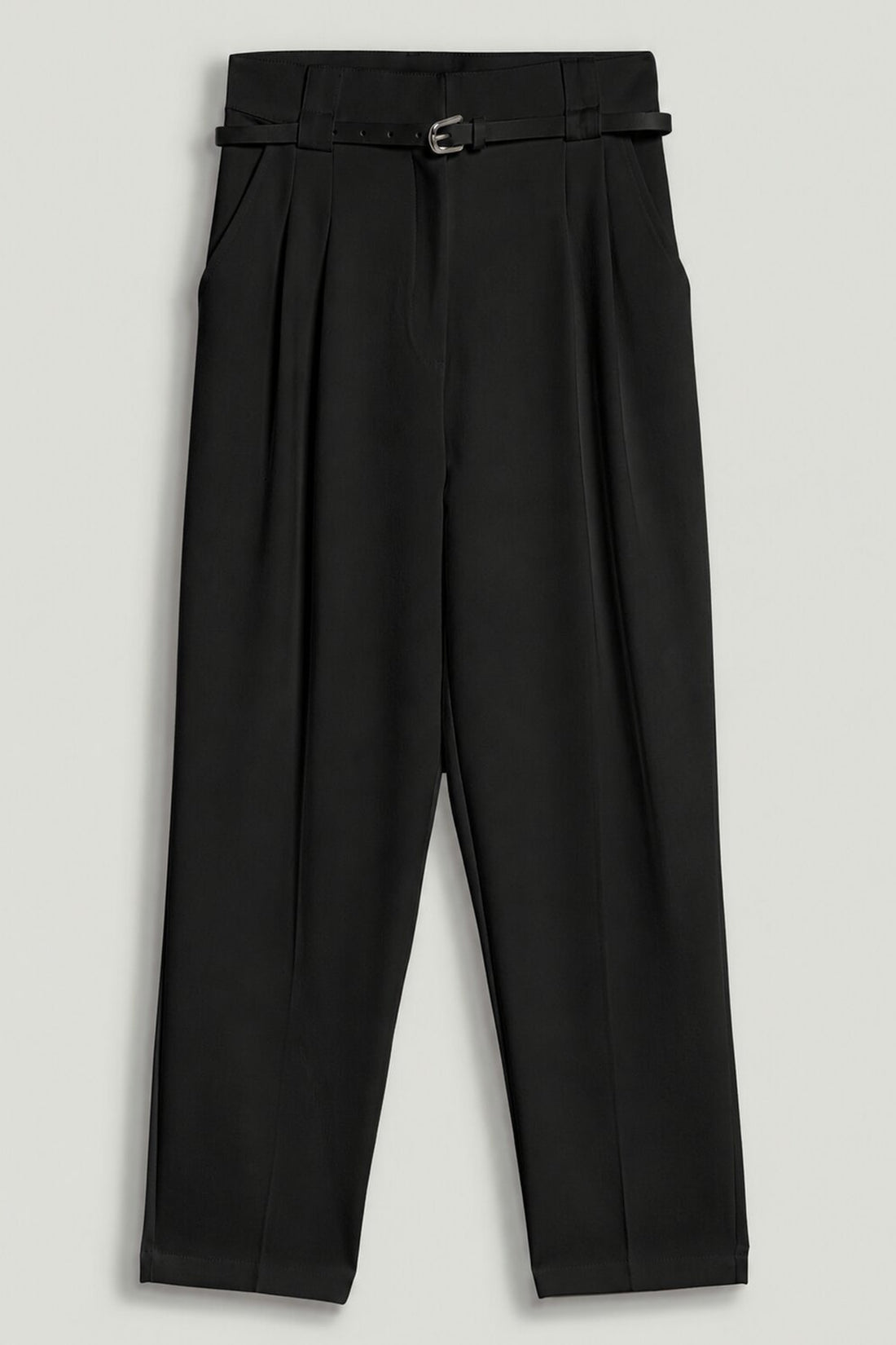 Belt Detail Double Pleat Trouser