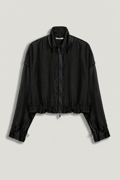 Braid-Trim Sheer Jacket