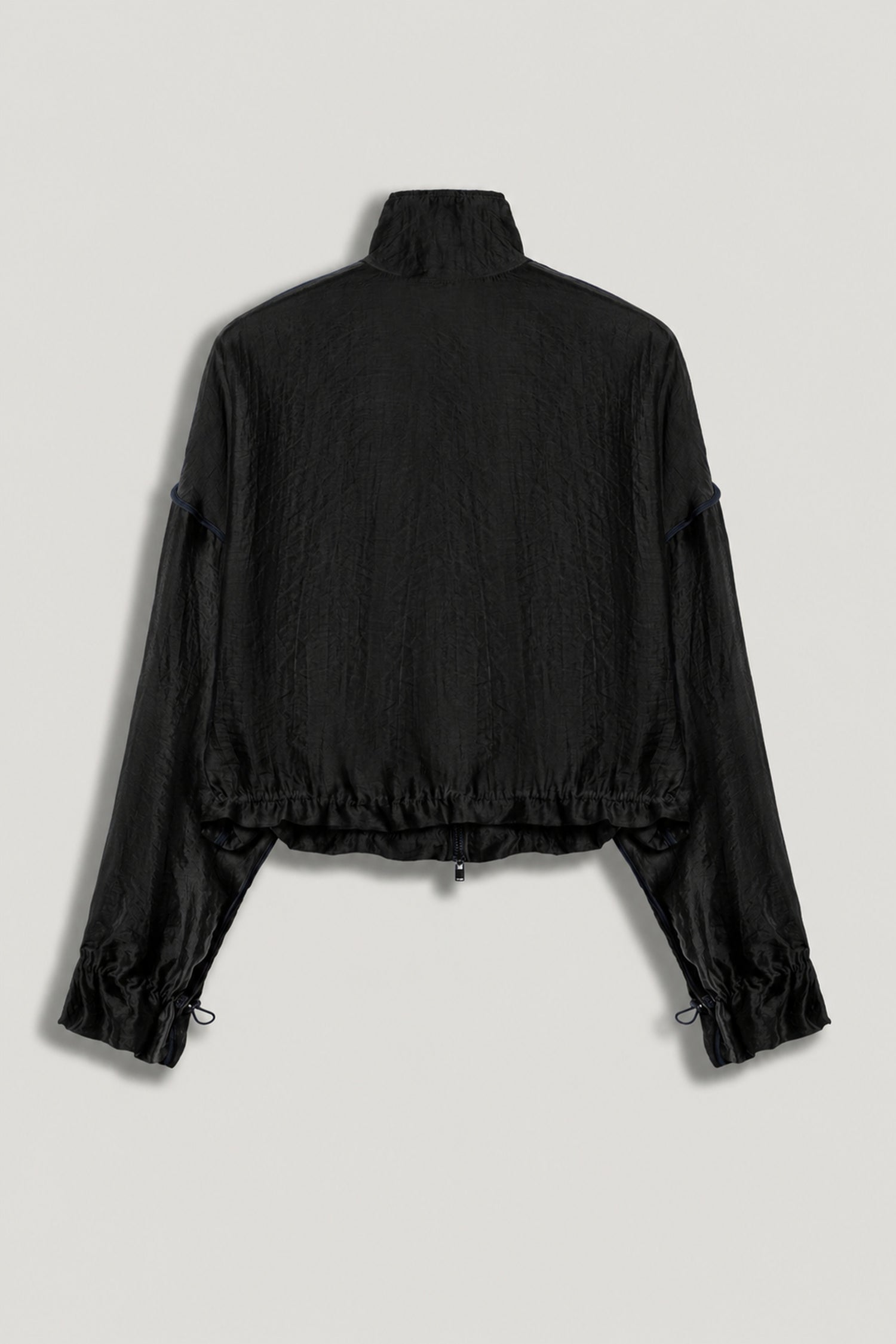 Braid-Trim Sheer Jacket