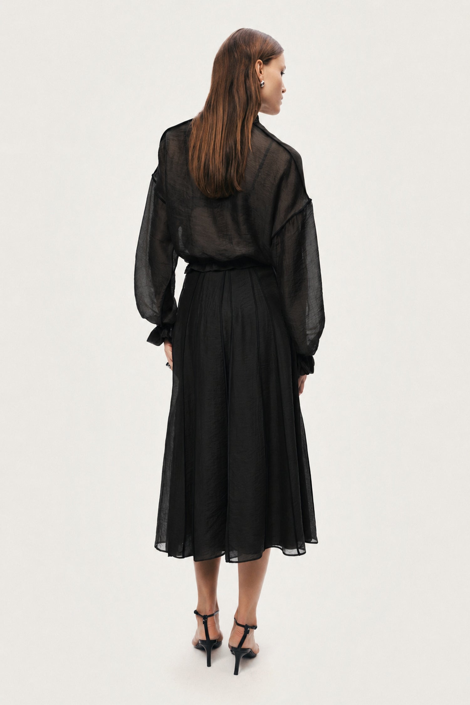Braid-Trim Sheer Jacket