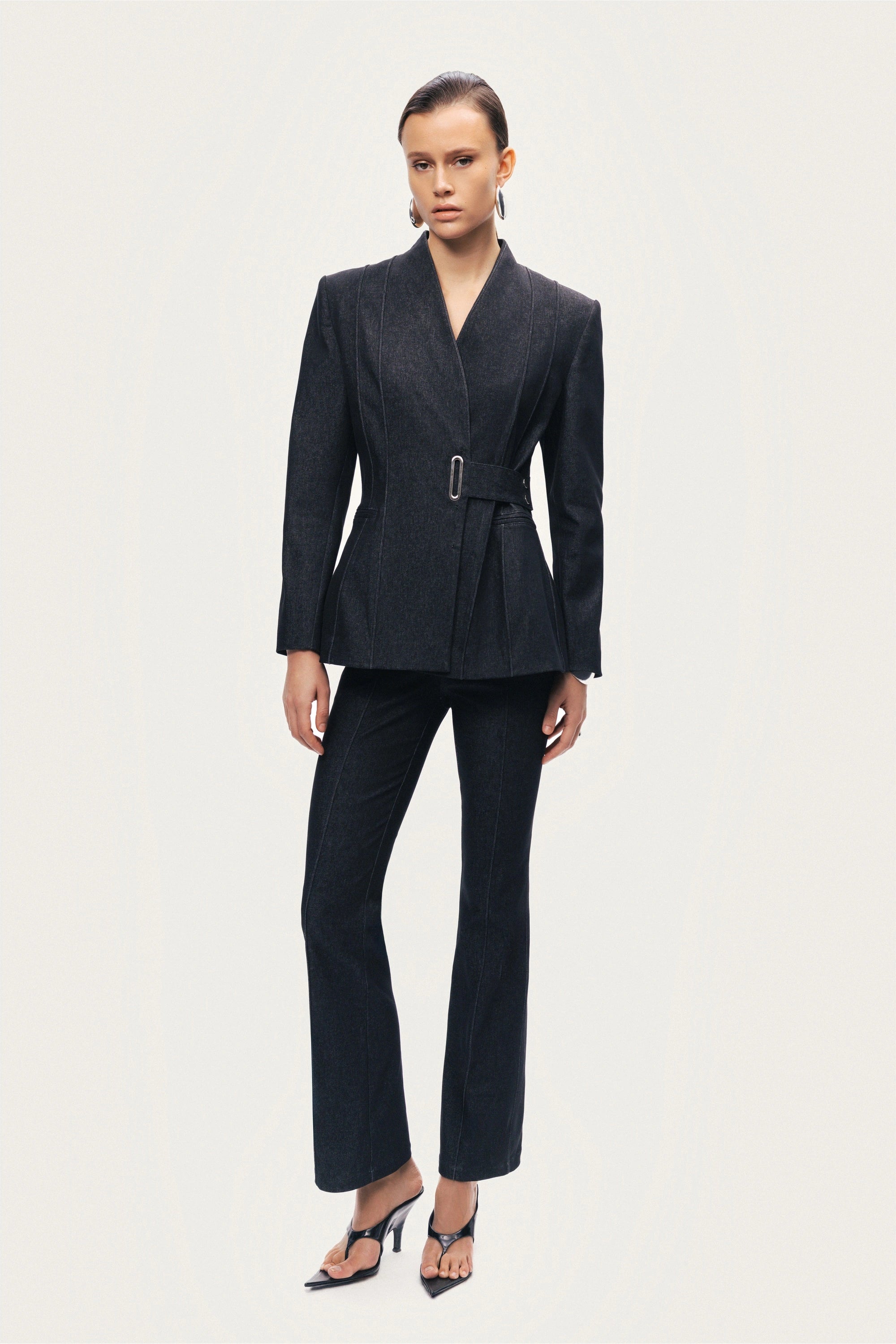 Belted Tailored Blazer