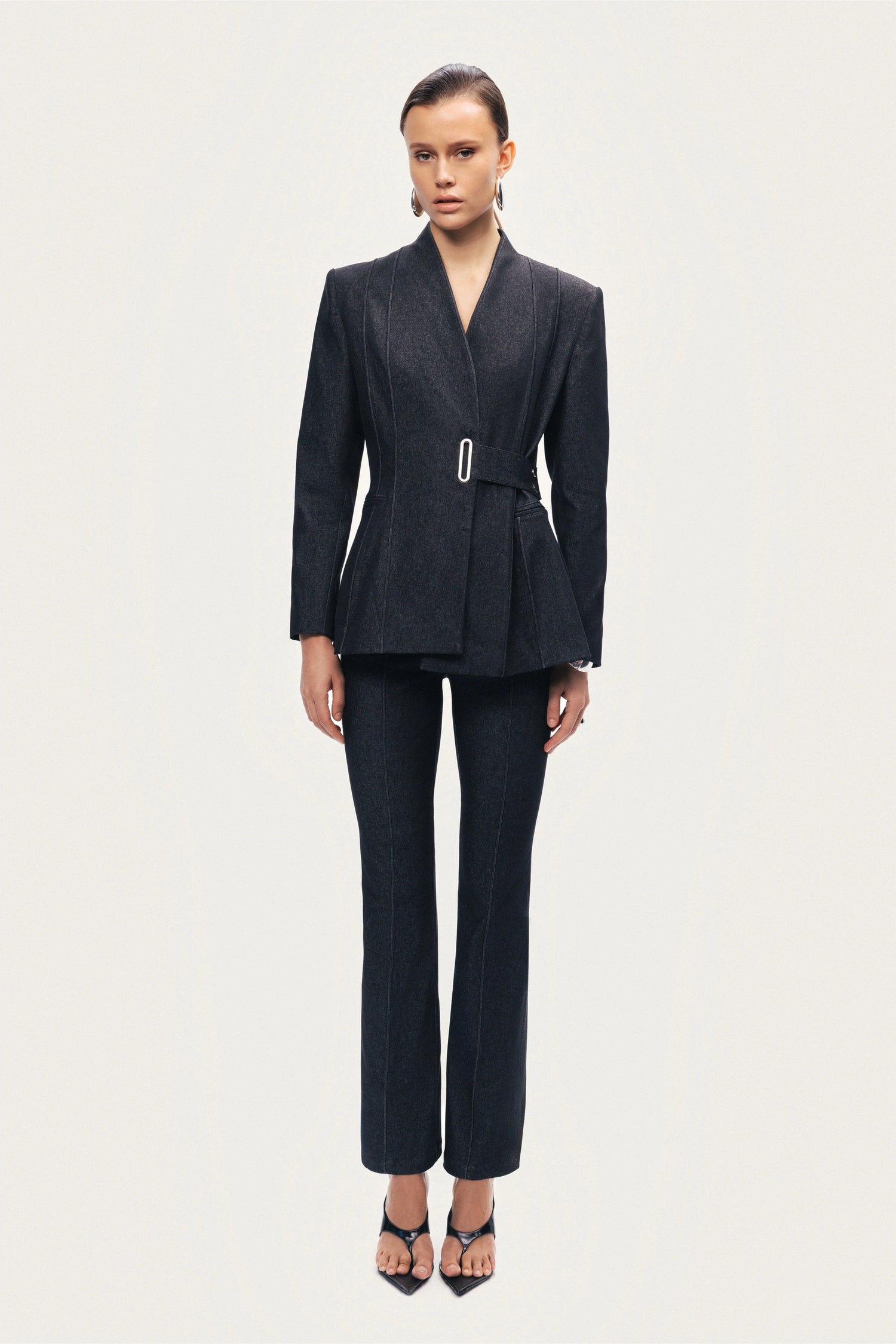 Belted Tailored Blazer