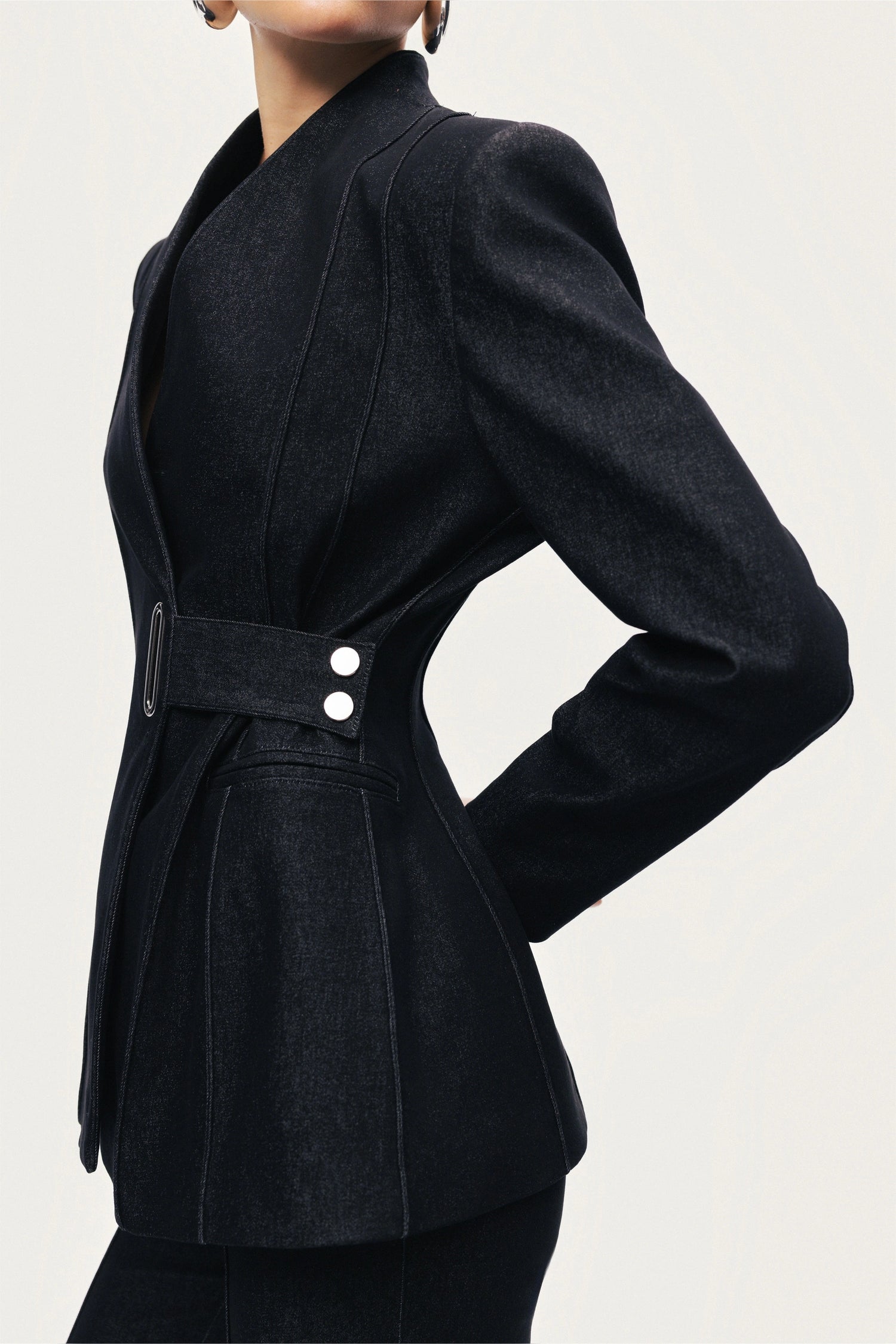 Belted Tailored Blazer