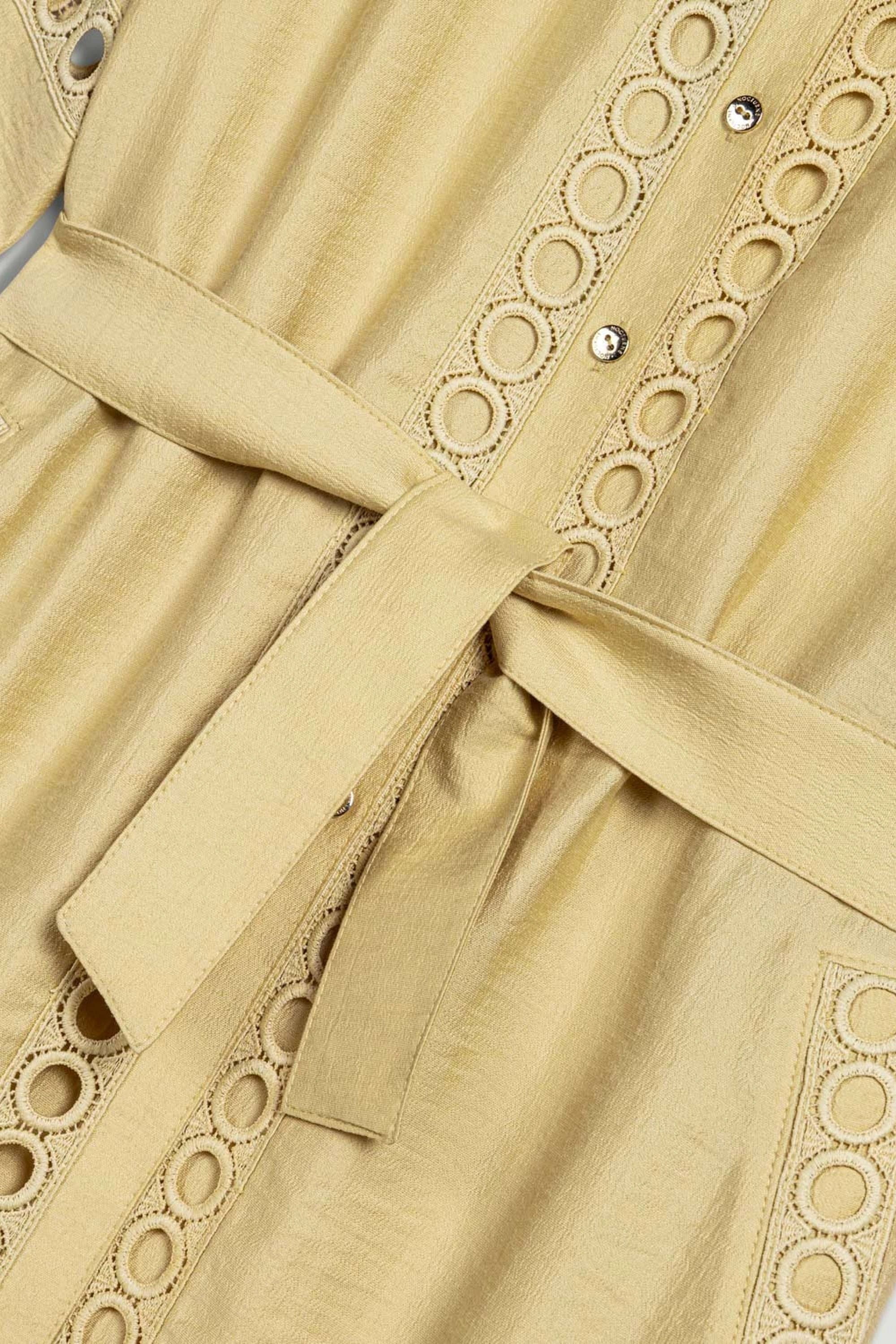 Belted Eyelet Detail Short-Sleeve Jacket