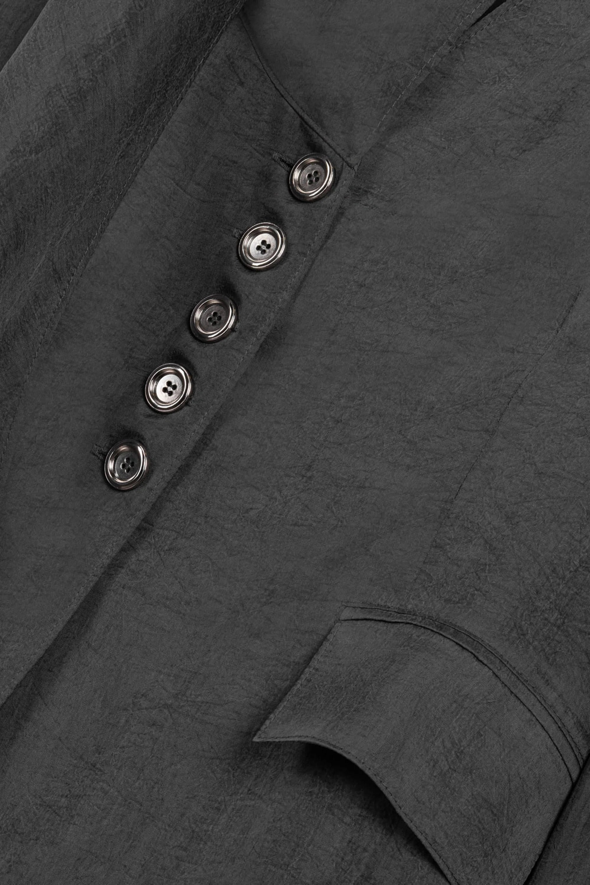 Asymmetrical Draped Tailored Jacket