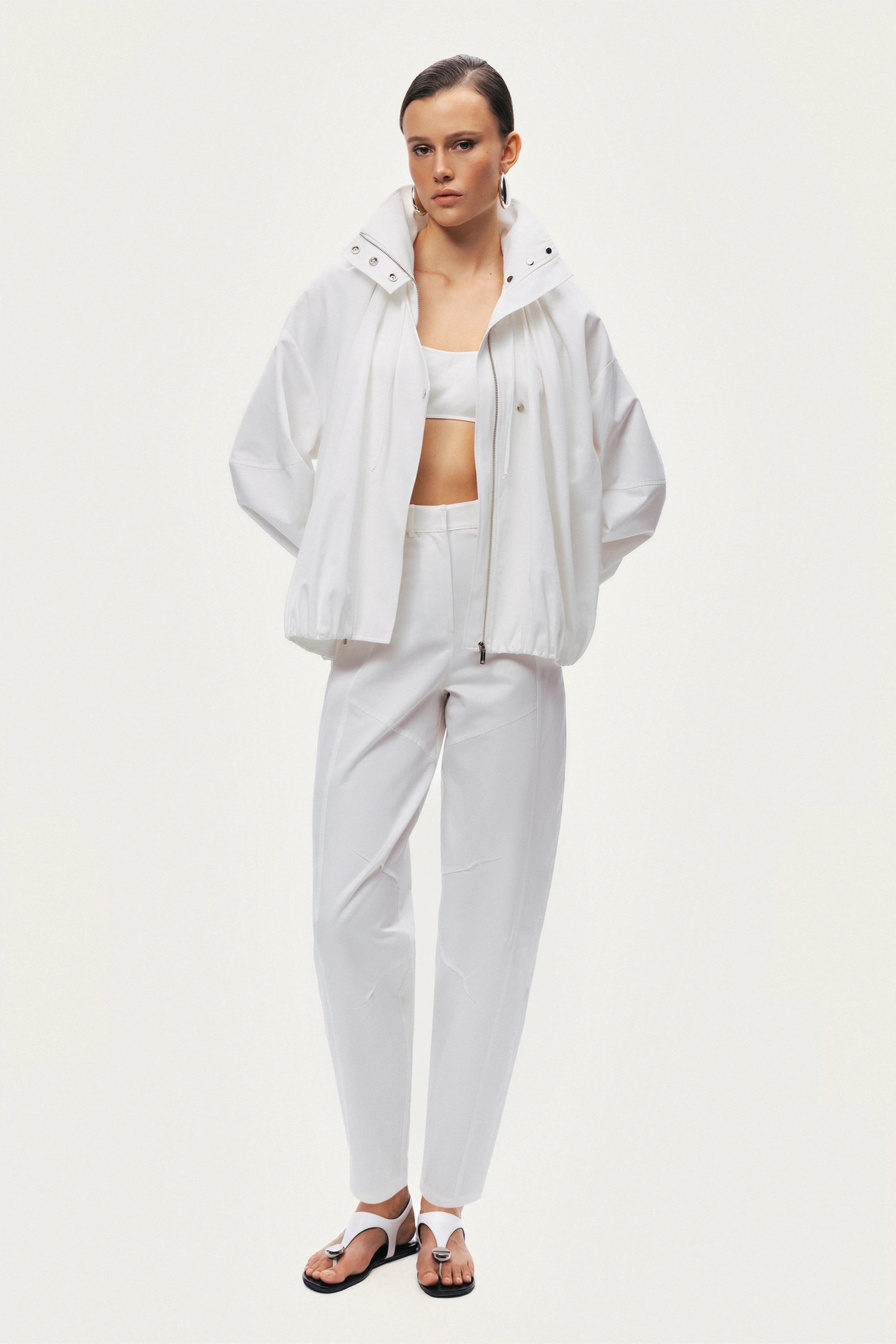 Oversized Zip-Front Jacket