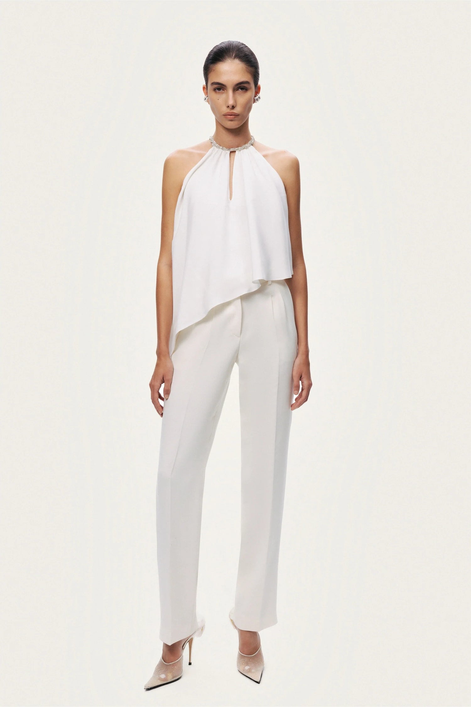 Embellished Halter Blouse