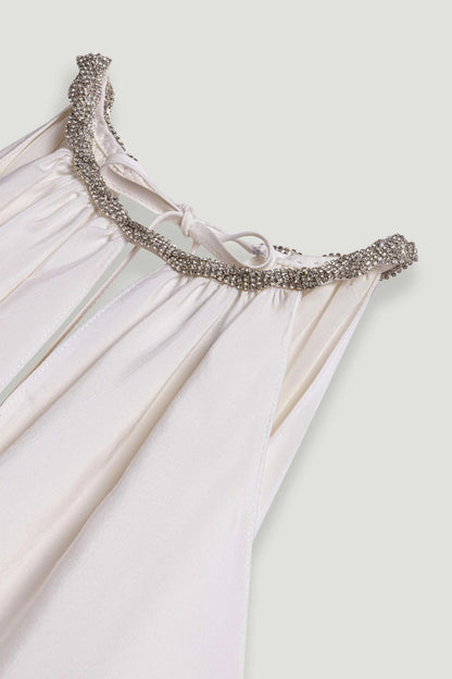 Embellished Halter Blouse