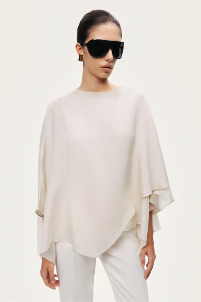Fluid Cape Blouse
