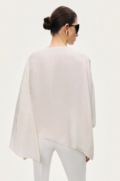 Fluid Cape Blouse