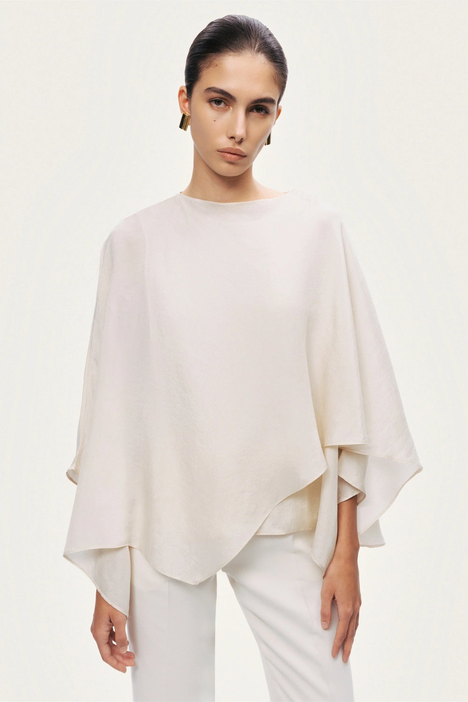 Fluid Cape Blouse