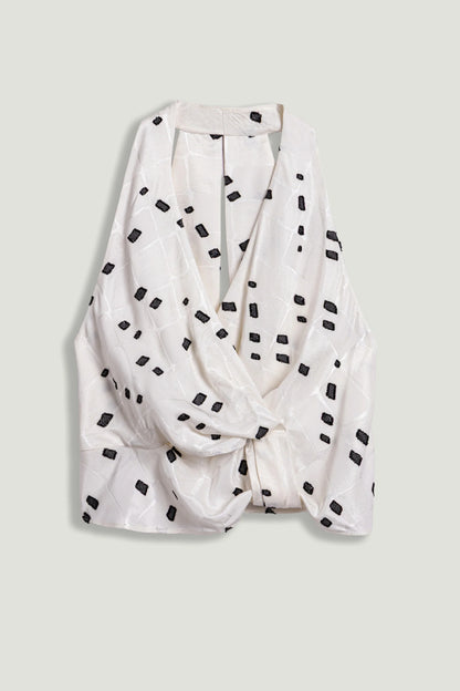 Printed Halter Blouse