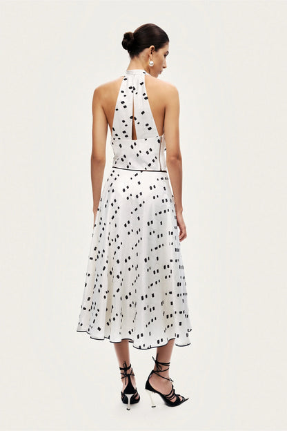 Printed Halter Blouse